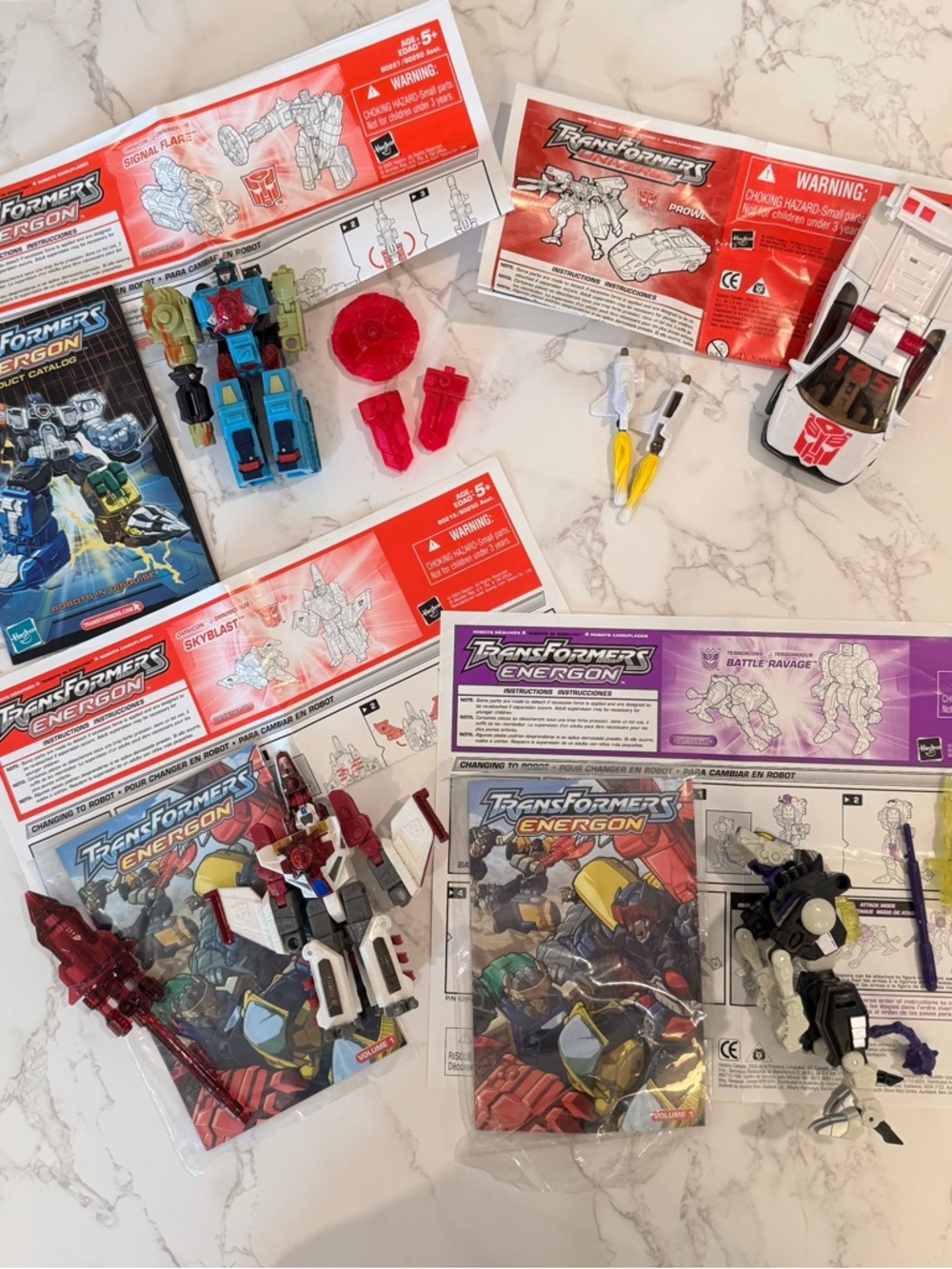 Transformers Energon + Universe Lot Skyblast Signal Flare Battle Ravage Prowl